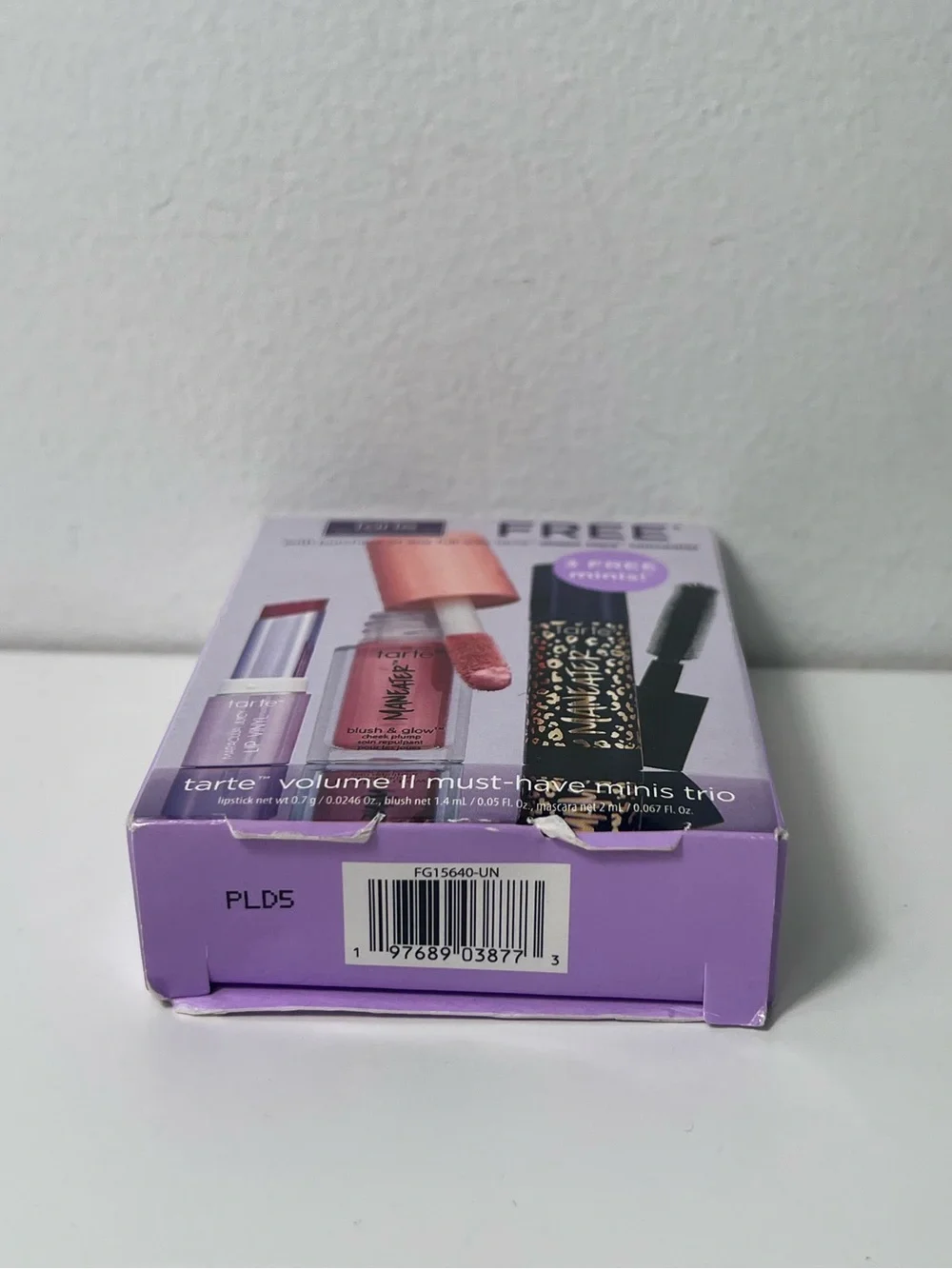 Tarte Must Have Minis Trio: Liquid Blush, Lip Plump & Mascara Makeup Bundle Set
